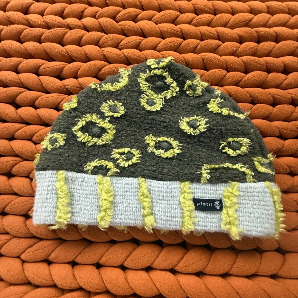 Pistil Beanie Hat Winter Wool Blend 3D Textured Women's One Size Ski Snowboard